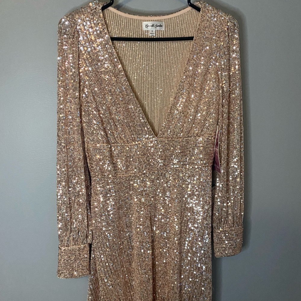 NEW Pink Sequins Dress